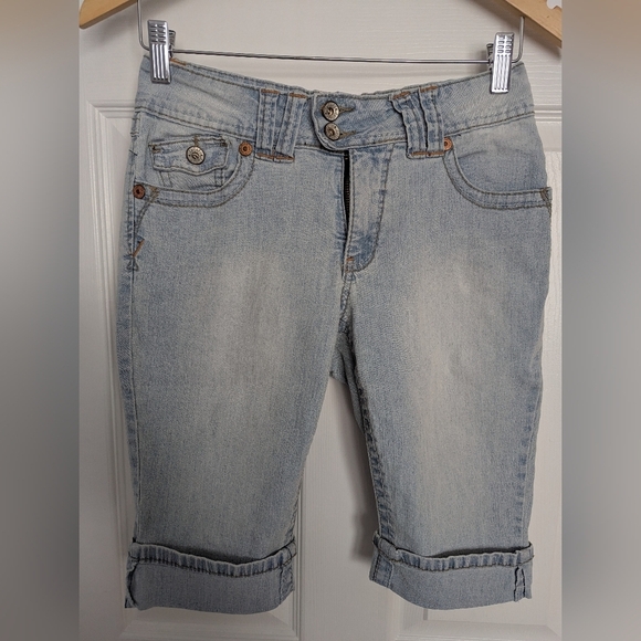 Angels Women's Distressed Denim/Jean Shorts (Size 6) - Picture 1 of 11